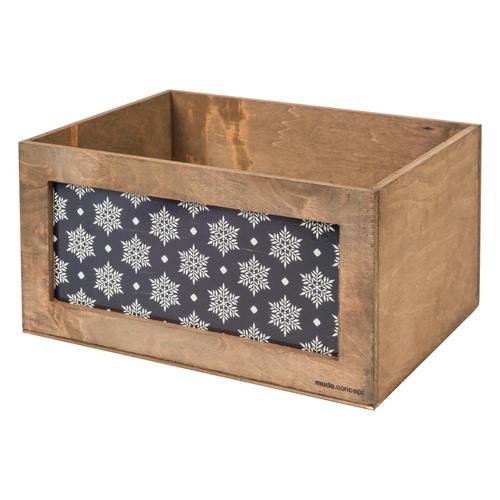  PATTERN DEKORATİF KUTU LACİVERT 40CM