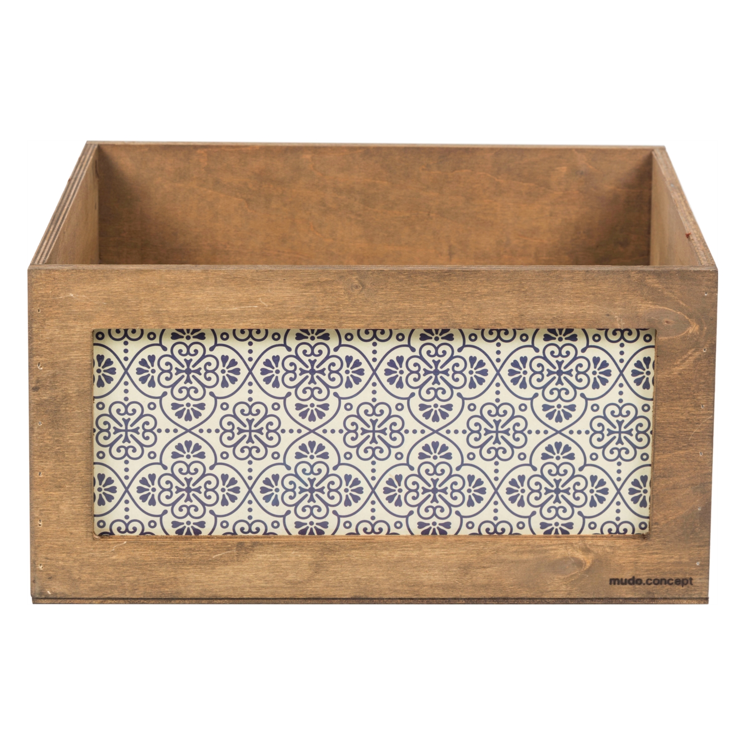 PATTERN DEKORATİF KUTU MAVİ 40CM