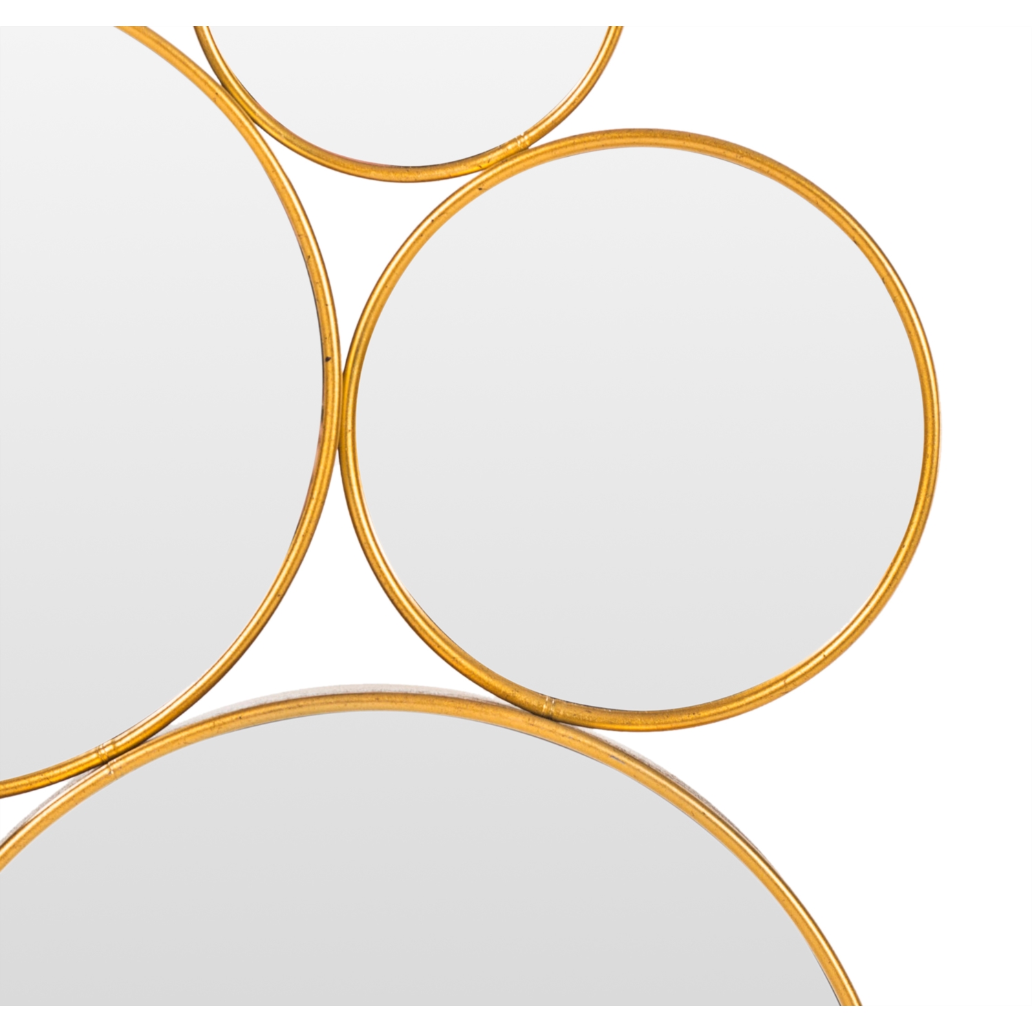 BUBLES 4 LÜ AYNA ALTIN ÇERÇEVE 15X20X28X35 CM