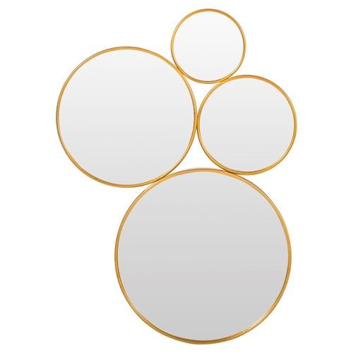  BUBLES 4 LÜ AYNA ALTIN ÇERÇEVE 15X20X28X35 CM