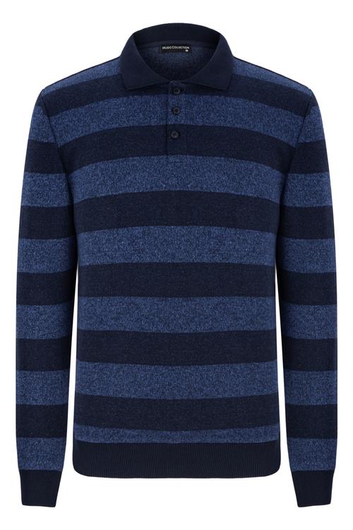  ÇİZGİ DETAYLI ÖRME T-SHIRT