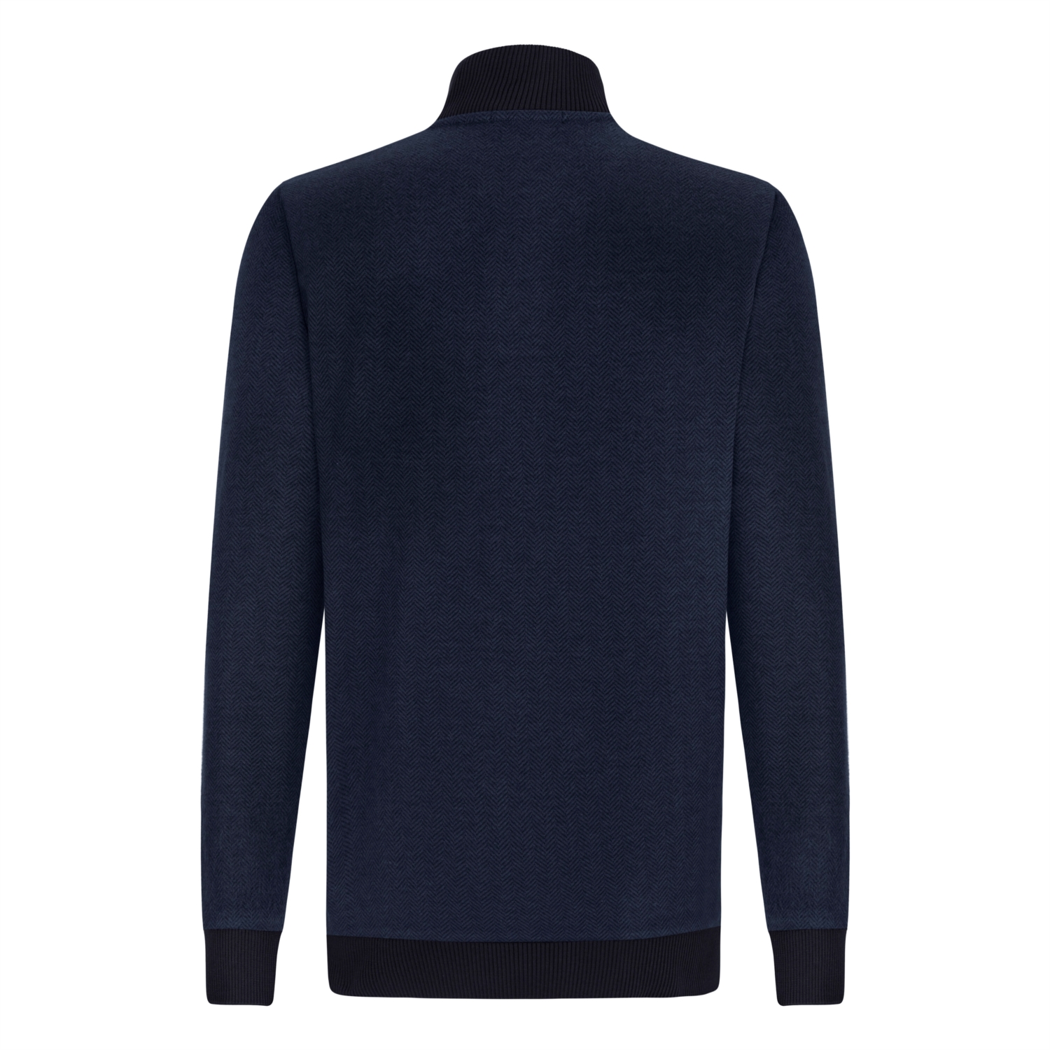 DİK YAKA ÖRME SWEATSHIRT