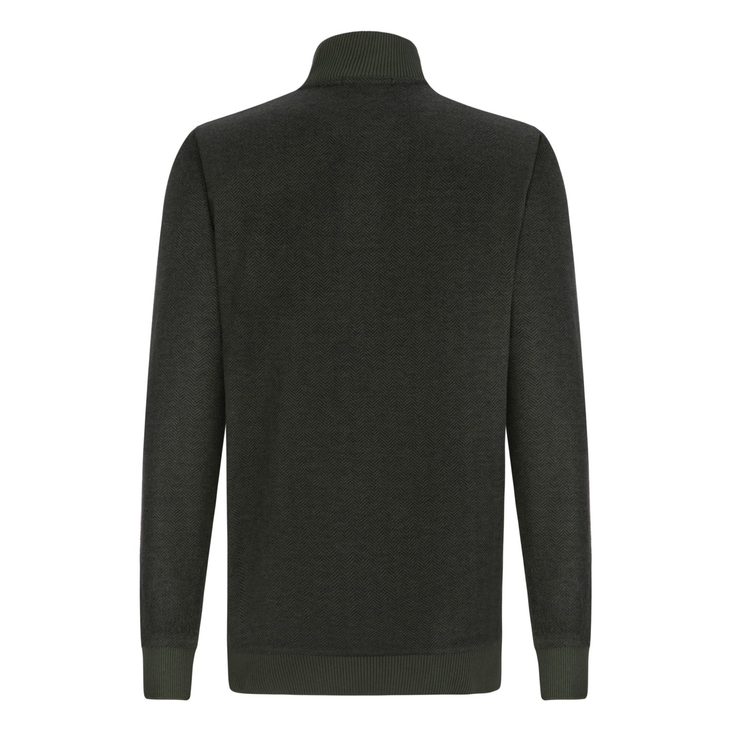 DİK YAKA ÖRME SWEATSHIRT