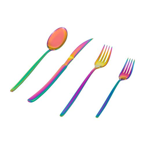  GRACE ÇATAL KAŞIK BIÇAK TAKIMI - 24 PARÇA COLORFUL