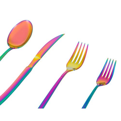  GRACE ÇATAL KAŞIK BIÇAK TAKIMI - 24 PARÇA COLORFUL