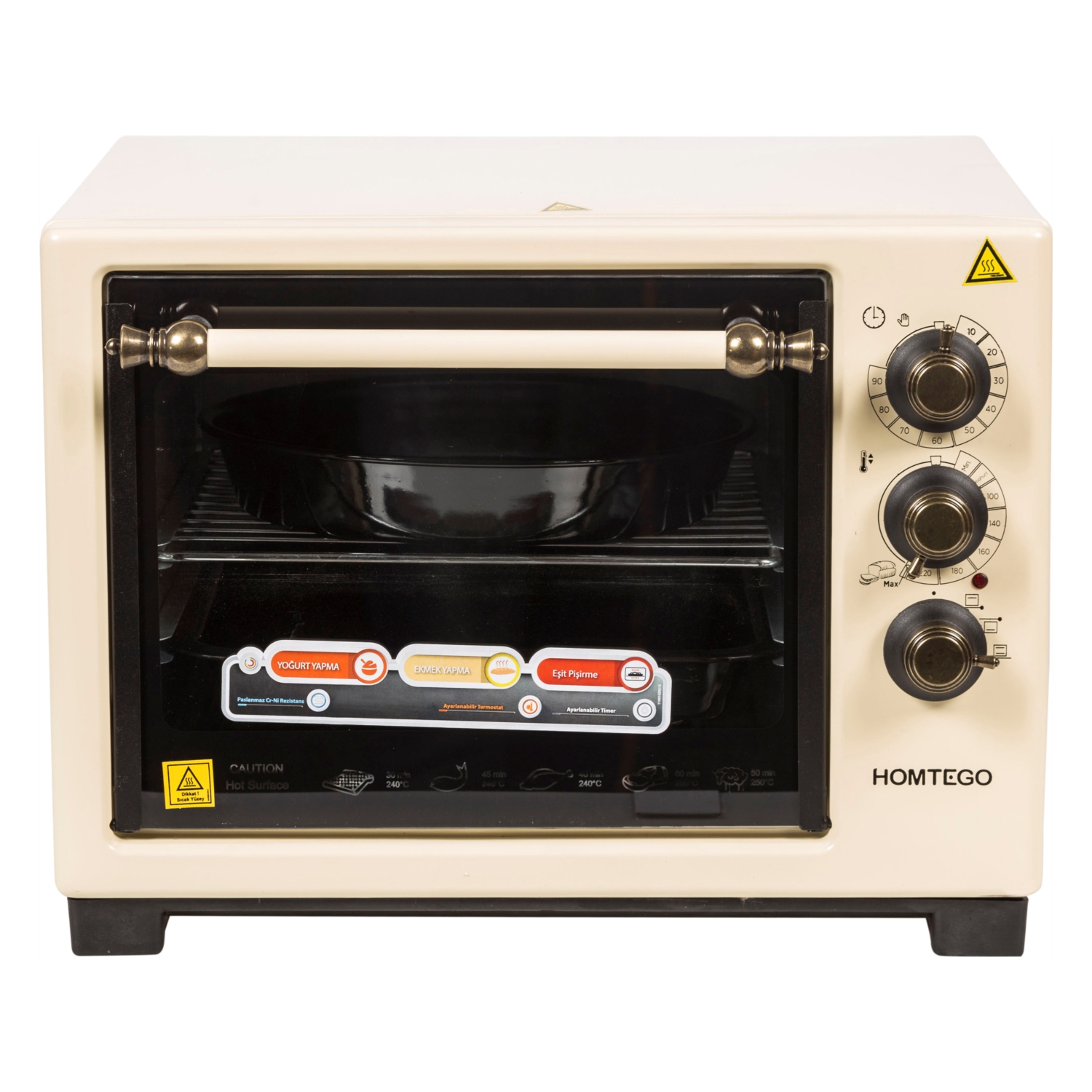 HOMTEGO RETRO MINI FIRIN - KREM