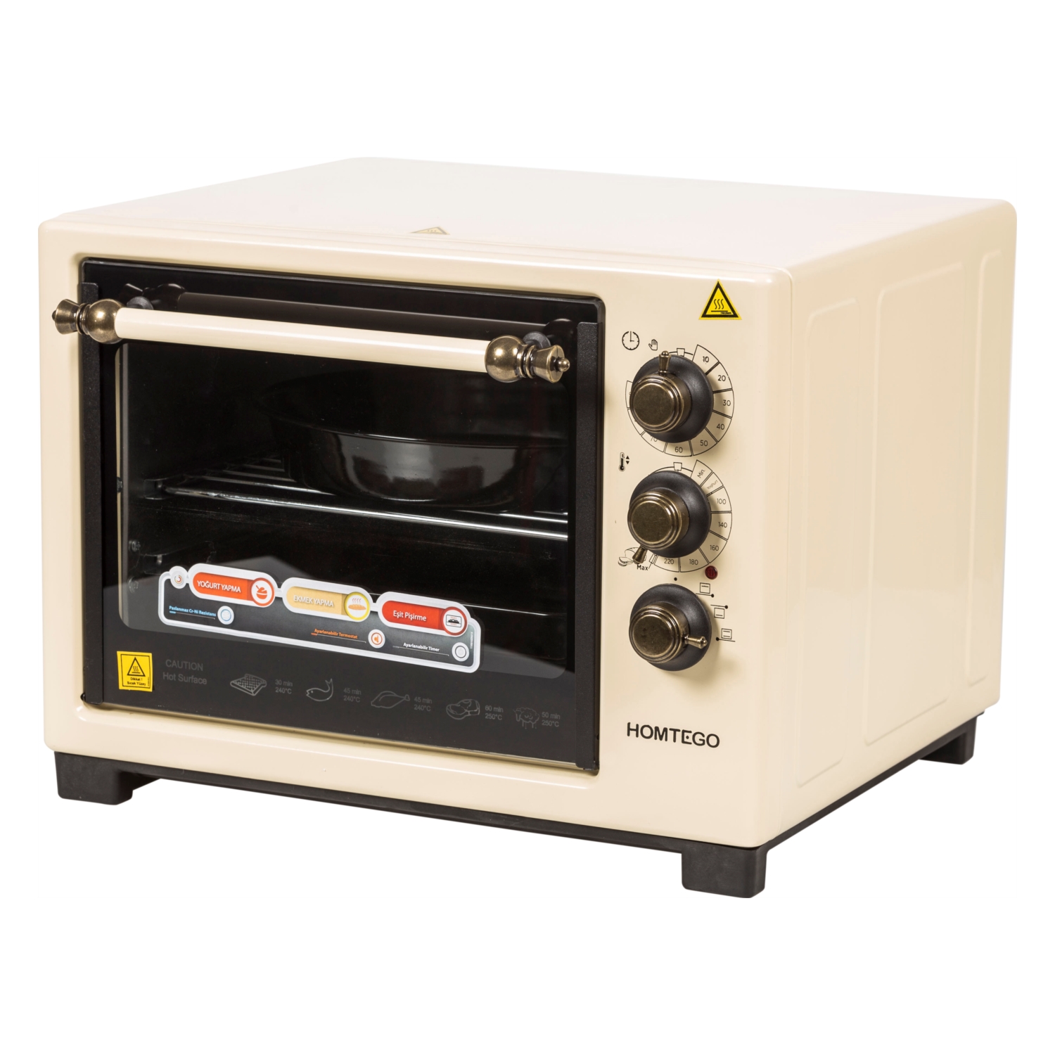 HOMTEGO RETRO MINI FIRIN - KREM