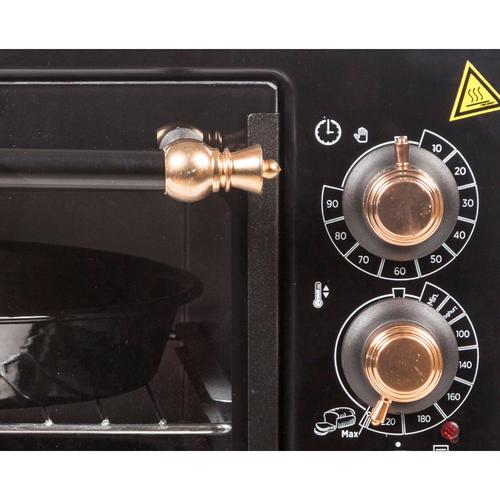  HOMTEGO RETRO MINI FIRIN- MAT SİYAH