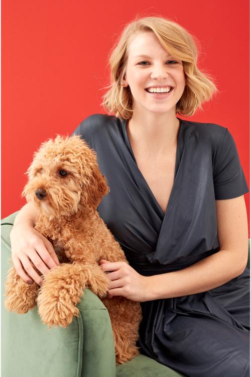  BAĞLAMALI ANVELOP DOKUMA ELBİSE