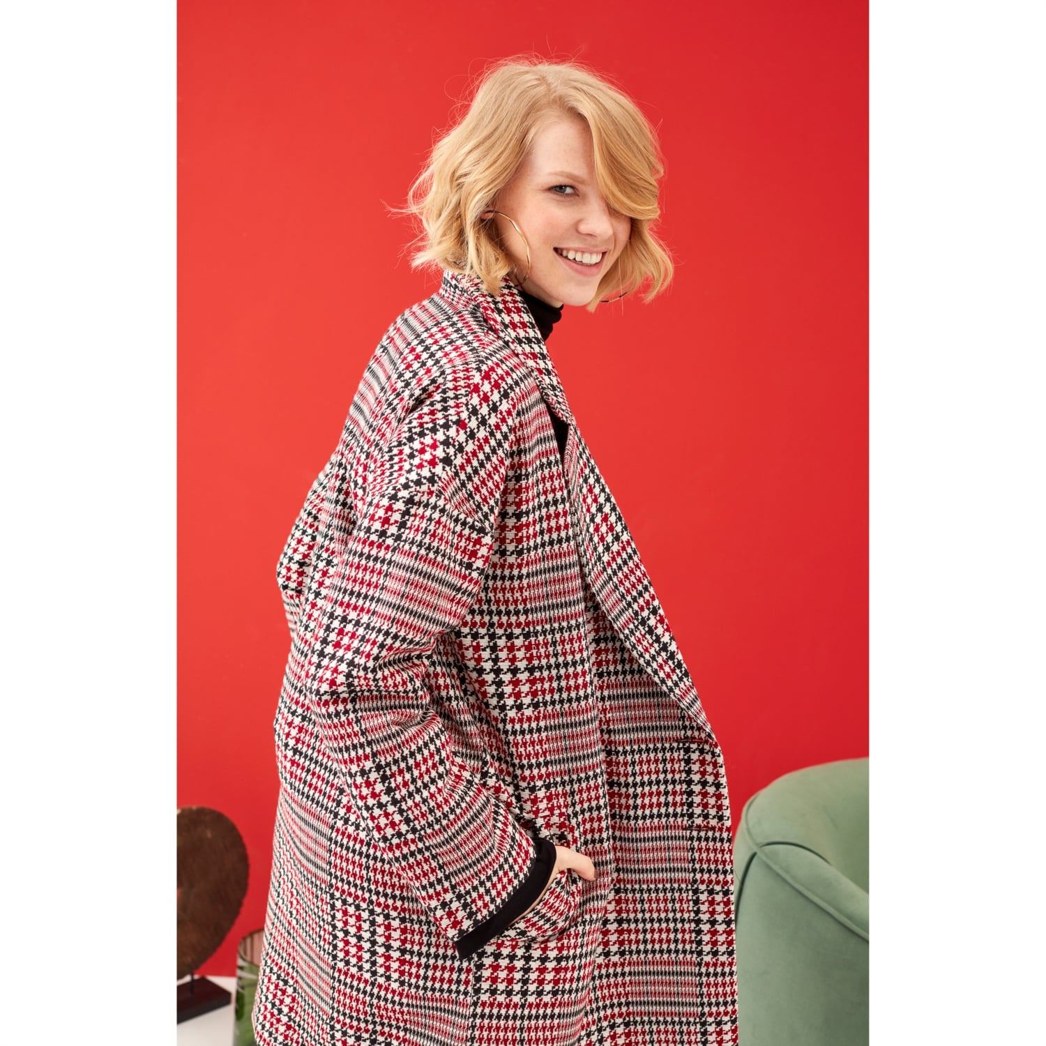 EKOSE DESENLİ KALIN KAŞE KABAN