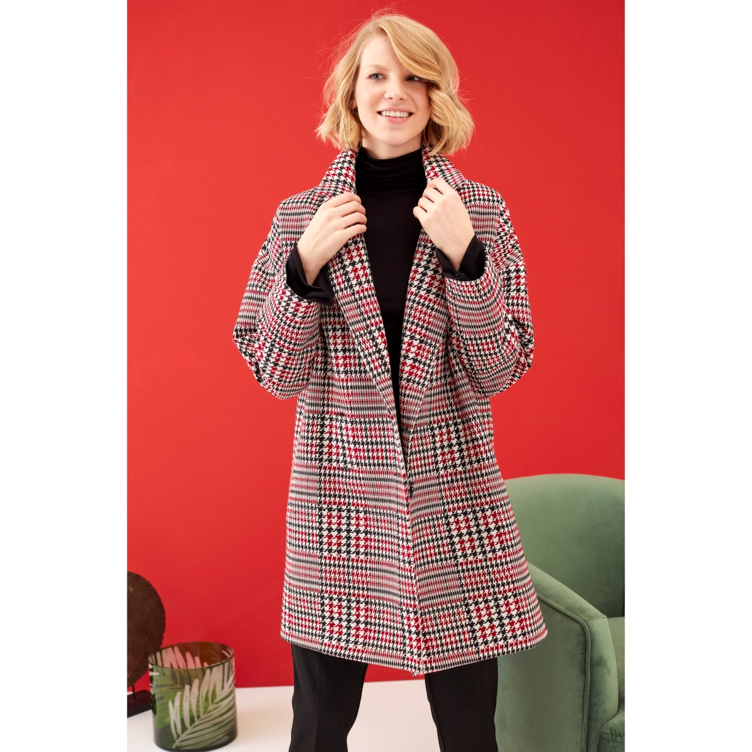 EKOSE DESENLİ KALIN KAŞE KABAN