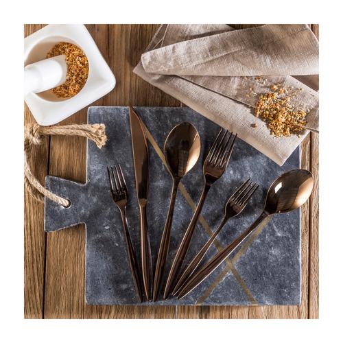  J'ADORE ÇATAL KAŞIK BIÇAK TAKIMI 24 PARÇA - BRONZ