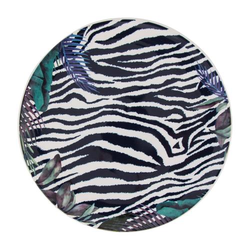  ZEBRA DESENLİ PASTA TABAĞI 21 CM