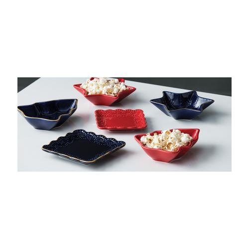  WINTER KARE TATLI TABAĞI KIRMIZI 13 CM