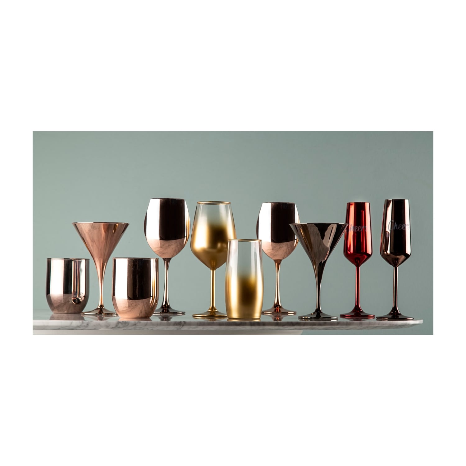 CHEERS 2Lİ ŞAMPANYA KADEHİ SETİ 195 ML