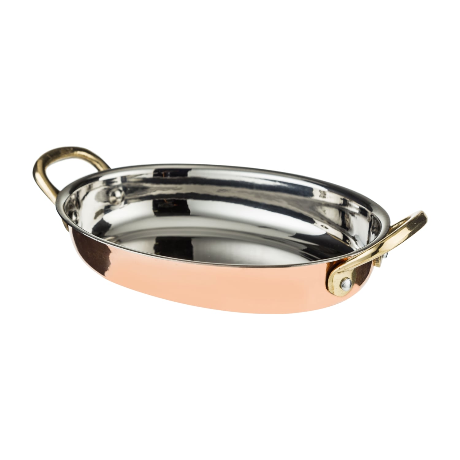 OVAL SAHAN BAKIR KAPLAMA 16,5 X 11,5 X 2,5 CM