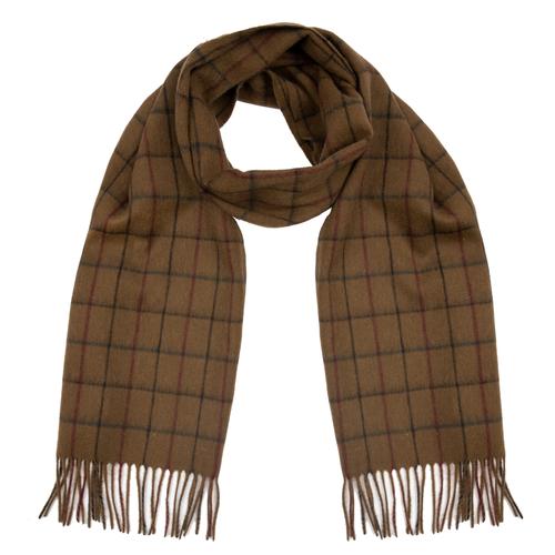  KARE DESENLİ PÜSKÜLLÜ YÜN ATKI