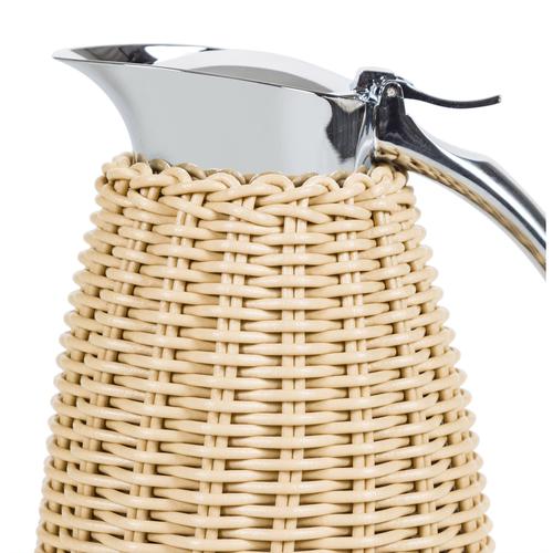  PLASTİK RATTAN BEJ TERMOS 0,6LT