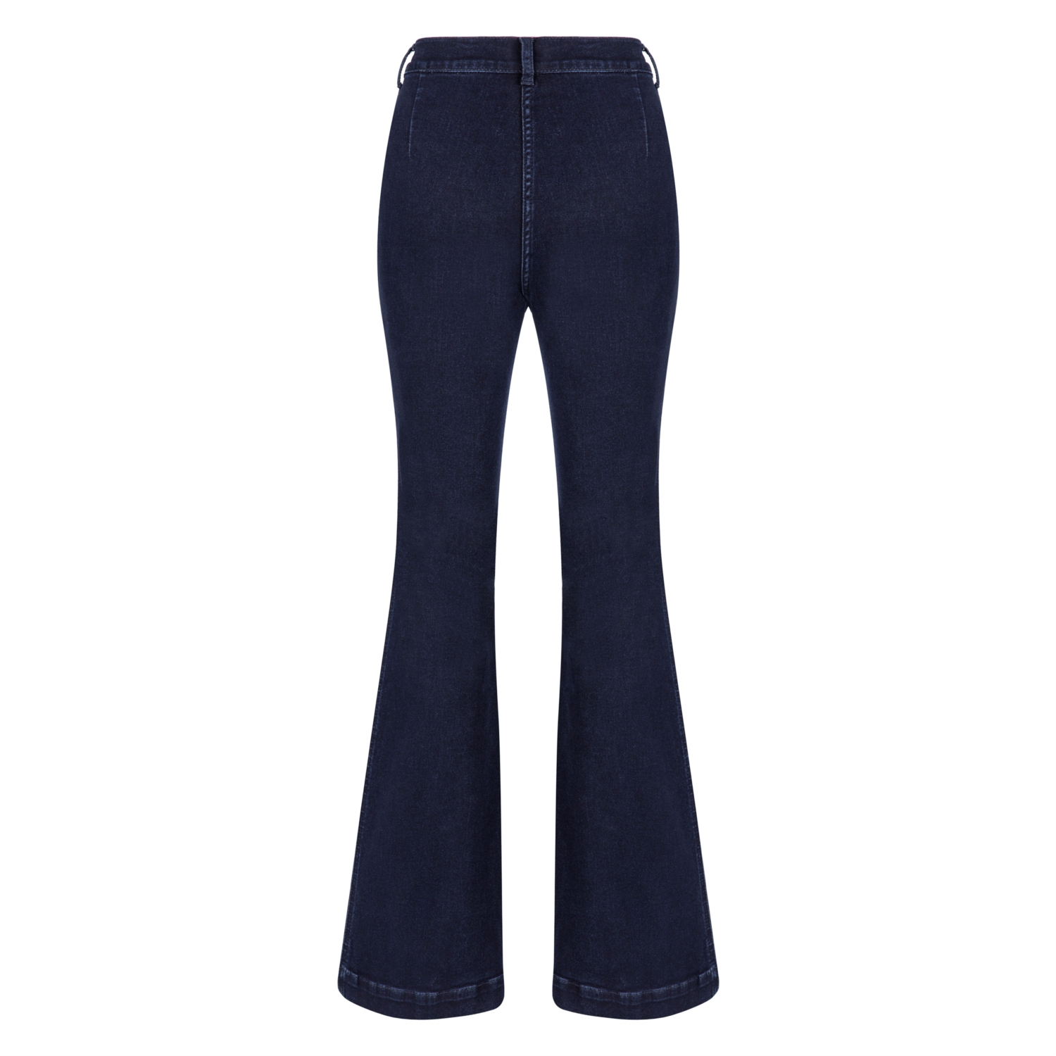 CEP DETAYLI FLARE JEAN DOKUMA PANTOLON