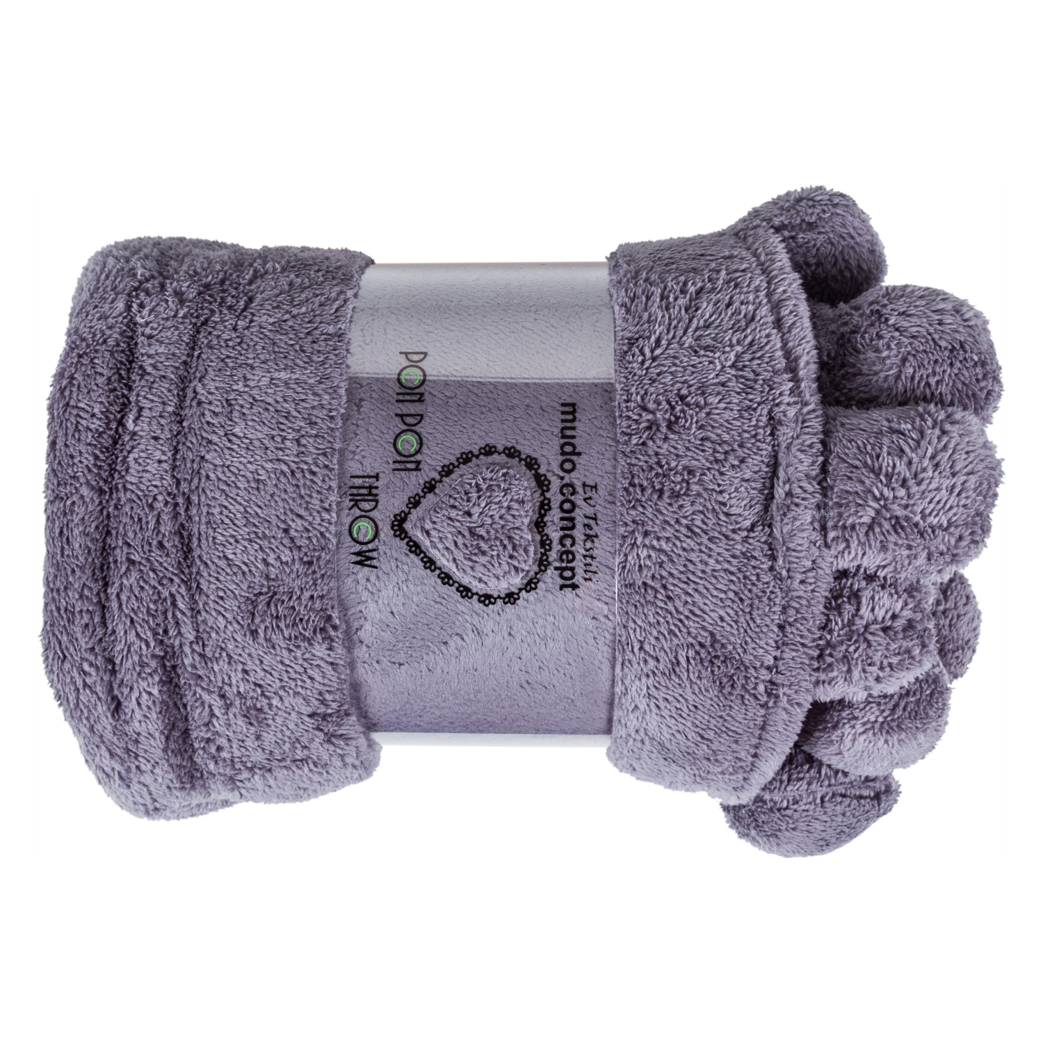 PONPONY FÜME DİZ ÜSTÜ BATTANİYE 130X160CM