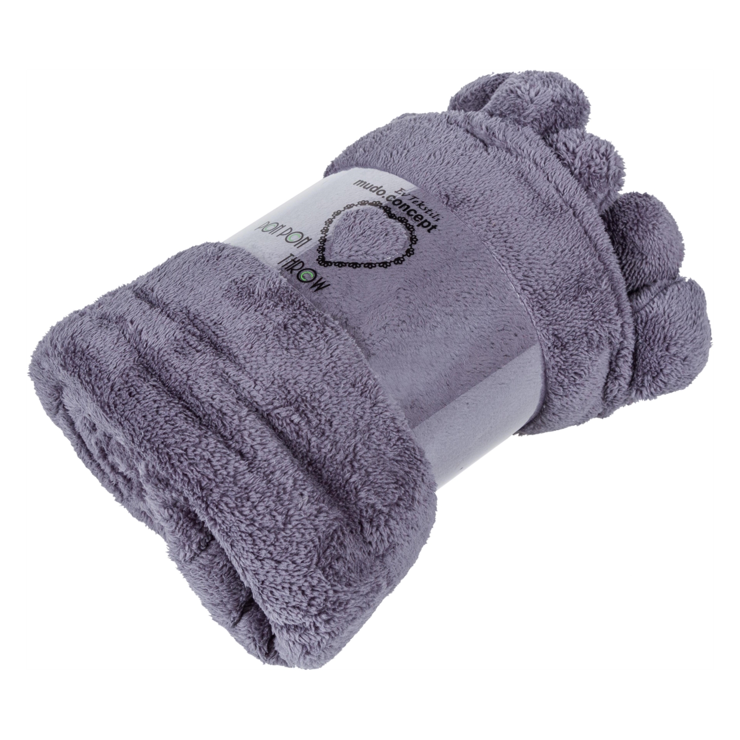 PONPONY FÜME DİZ ÜSTÜ BATTANİYE 130X160CM