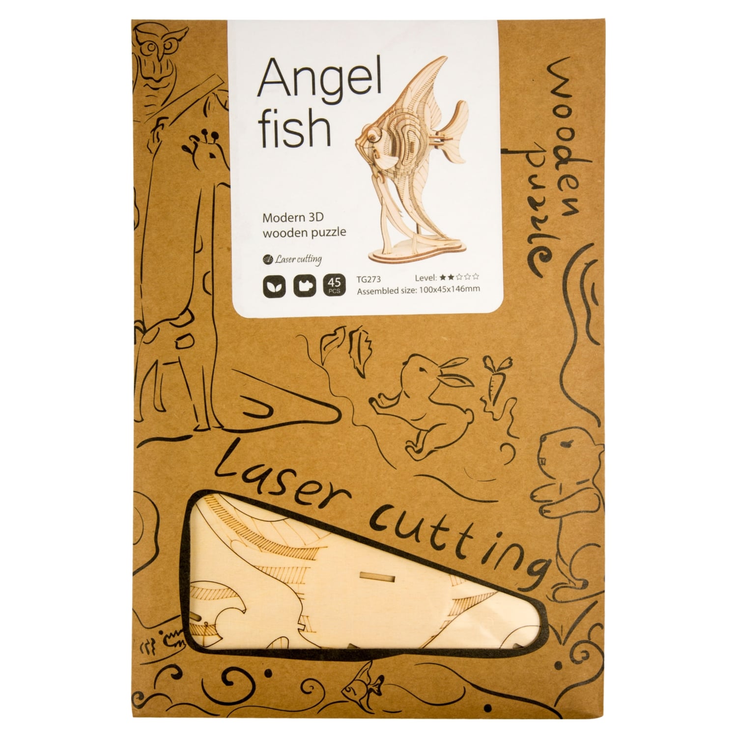 AHŞAP PUZZLE -BALIK