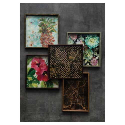  LEAVES DEKORATİF TEPSİ 40X40CM