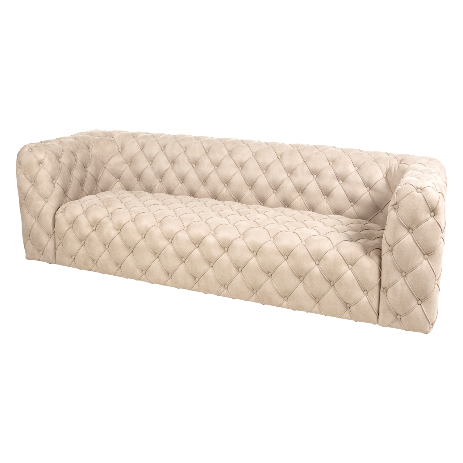 MANHATTAN FİLDİŞİ NUBUK İKİLİ CHESTER KOLTUK