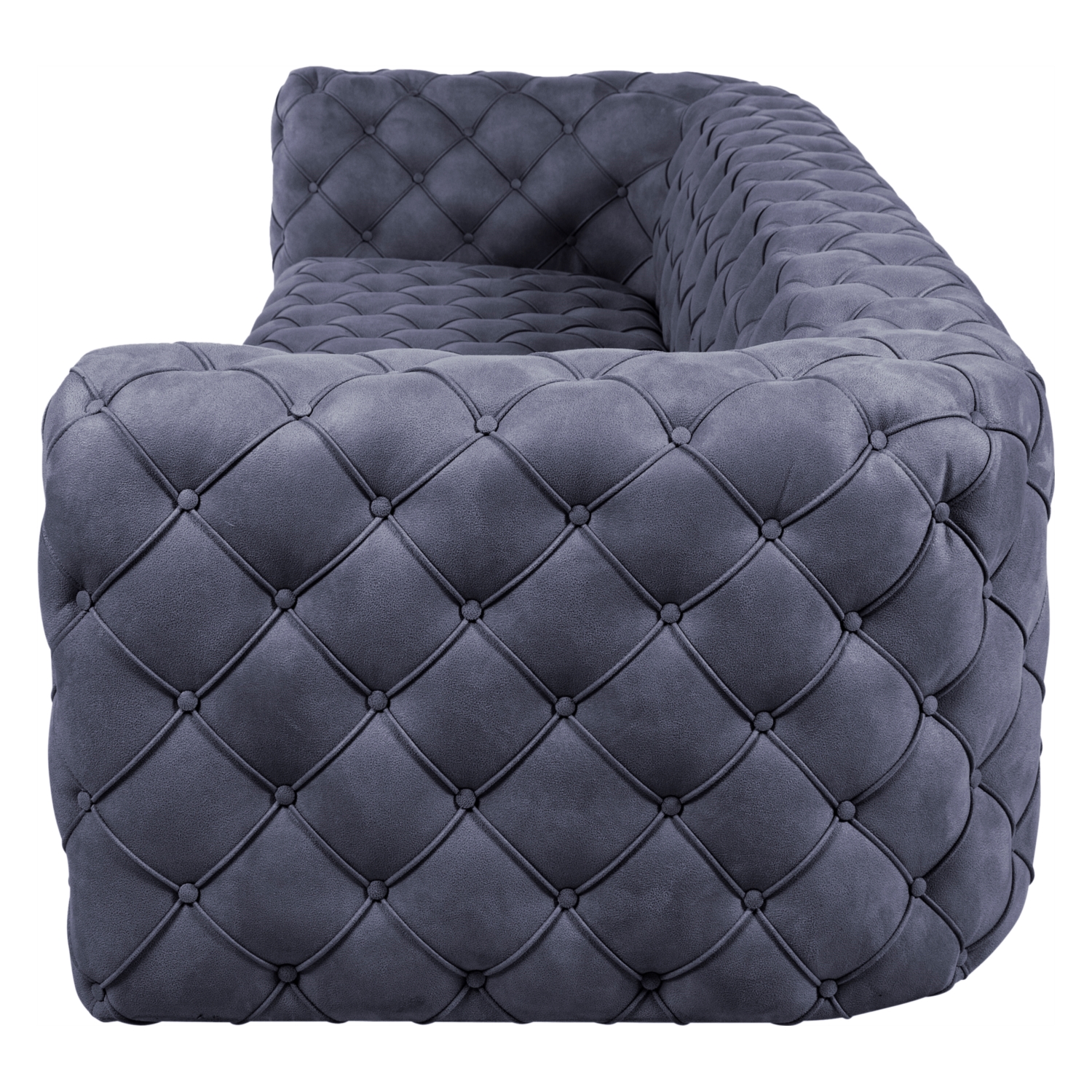 MANHATTAN MAVİ NUBUK İKİLİ CHESTER KOLTUK