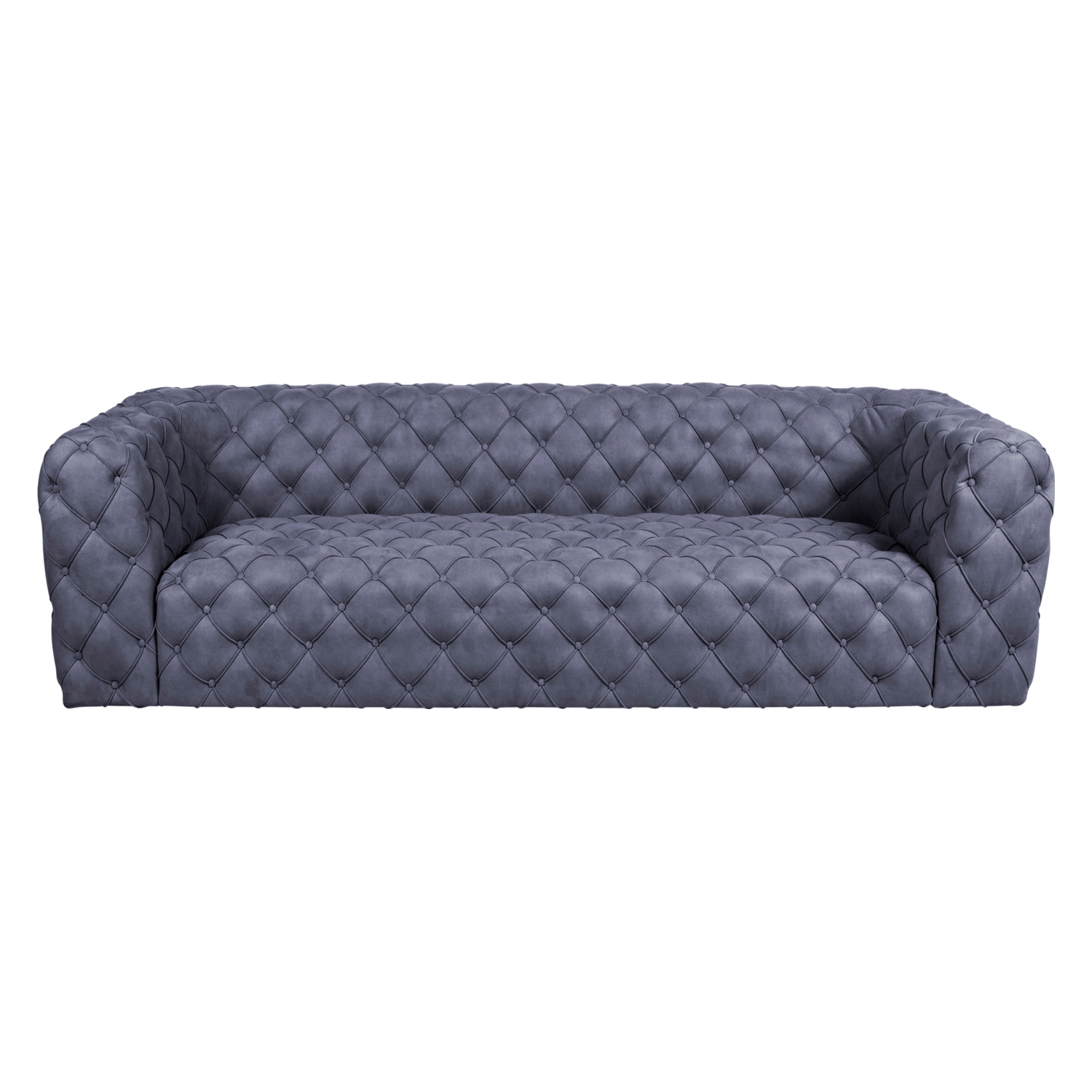 MANHATTAN MAVİ NUBUK İKİLİ CHESTER KOLTUK