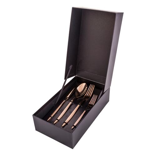  J'ADORE ÇATAL KAŞIK BIÇAK TAKIMI 24 PARÇA - BRONZ