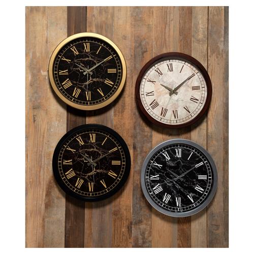  MARBLE DUVAR SAATİ 40 CM SİYAH