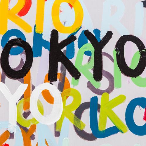  COLORFUL CITYS YAĞLI BOYA TABLO 100X100 CM