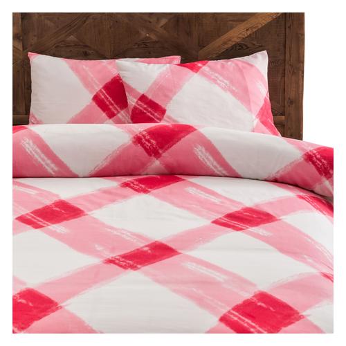  VİLLA PEMBE POLYCOTTON TEK KİŞİLİK NEVRESİM TAKIMI PEMBE 160X220 CM