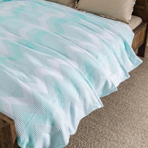  TRAVER PİKE-YATAK ÖRTÜSÜ TURKUAZ 200X220