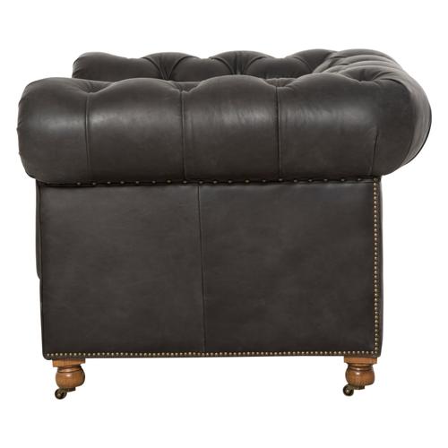  KENSINGTON TEKLİ DERİ CHESTER KOLTUK NATURAL WASHED EBONY