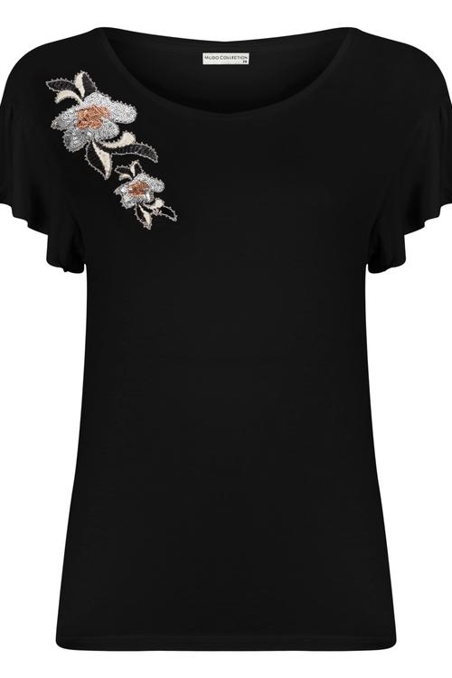  KOLLARI FIRFIRLI VİSKOZ T-SHIRT