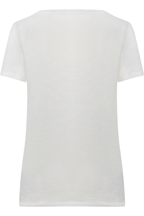  NAKIŞ İŞLEMELİ V YAKA T-SHIRT