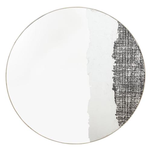  DESENLİ ESKİTME GÜMÜŞ YUVARLAK AYNA ÇAP:75 CM