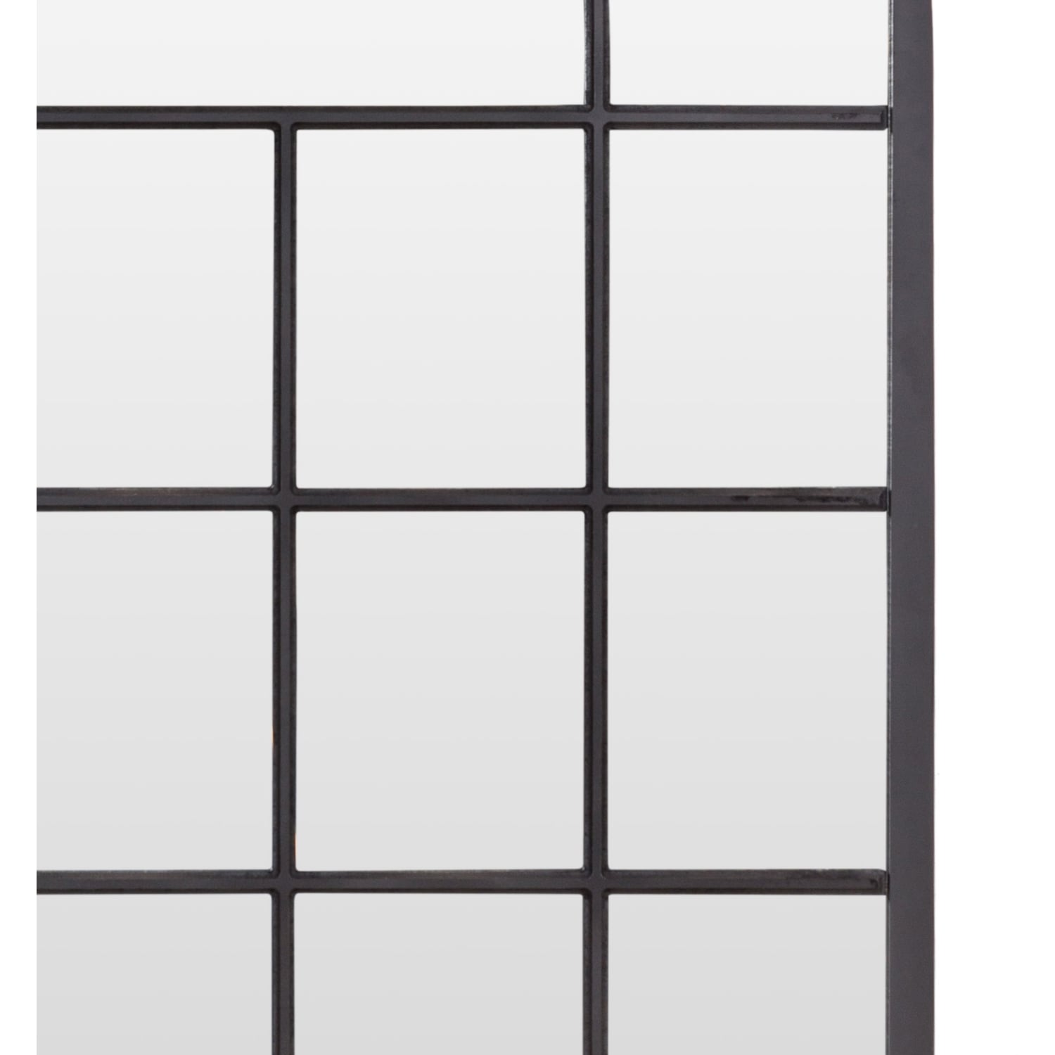 WINDOW AHŞAP SİYAH DEKORATİF AYNA 84X174 CM