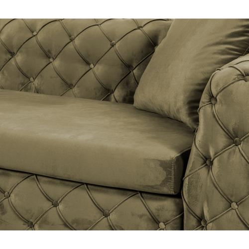  MONTANA HAKİ KADİFE ÜÇLÜ CHESTER KANEPE