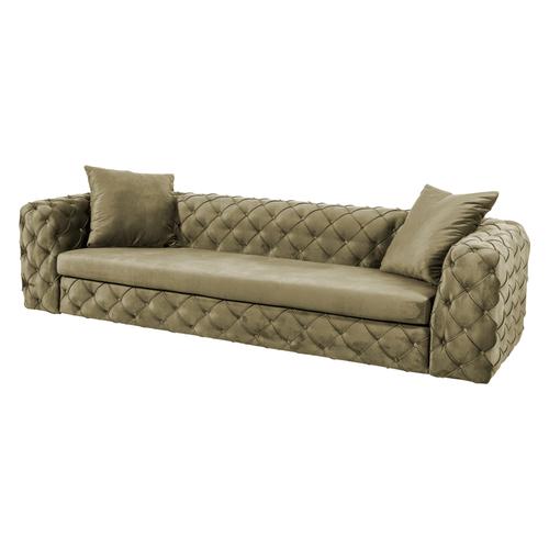  MONTANA HAKİ KADİFE ÜÇLÜ CHESTER KANEPE