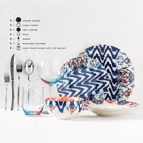  SAPPHIRE 60 PARÇA YEMEK TAKIMI
