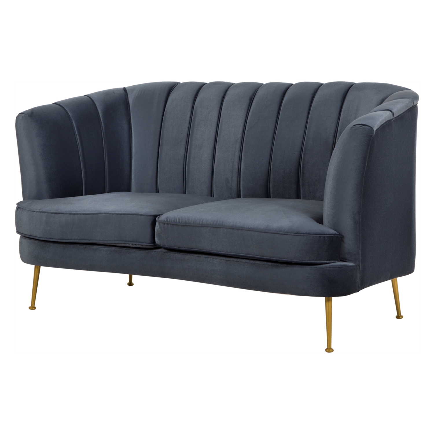 BURNETT NEO KADİFE KOLTUK LACİVERT 14 (8715)