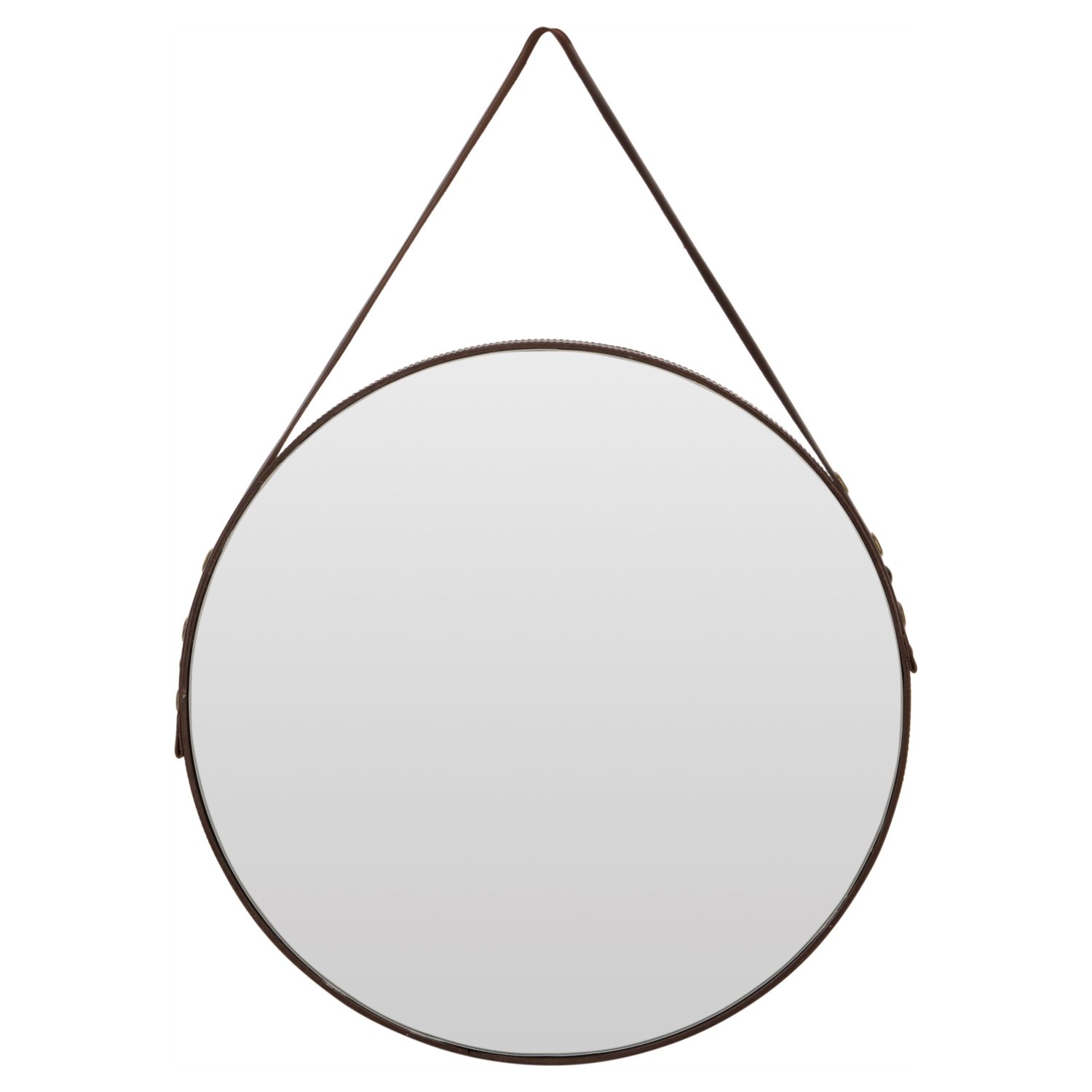 DERİ KEMERLİ ASKILI AYNA 50 CM