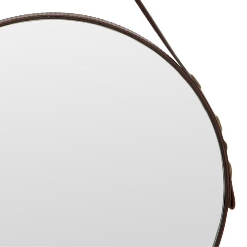  DERİ KEMERLİ ASKILI AYNA 75 CM
