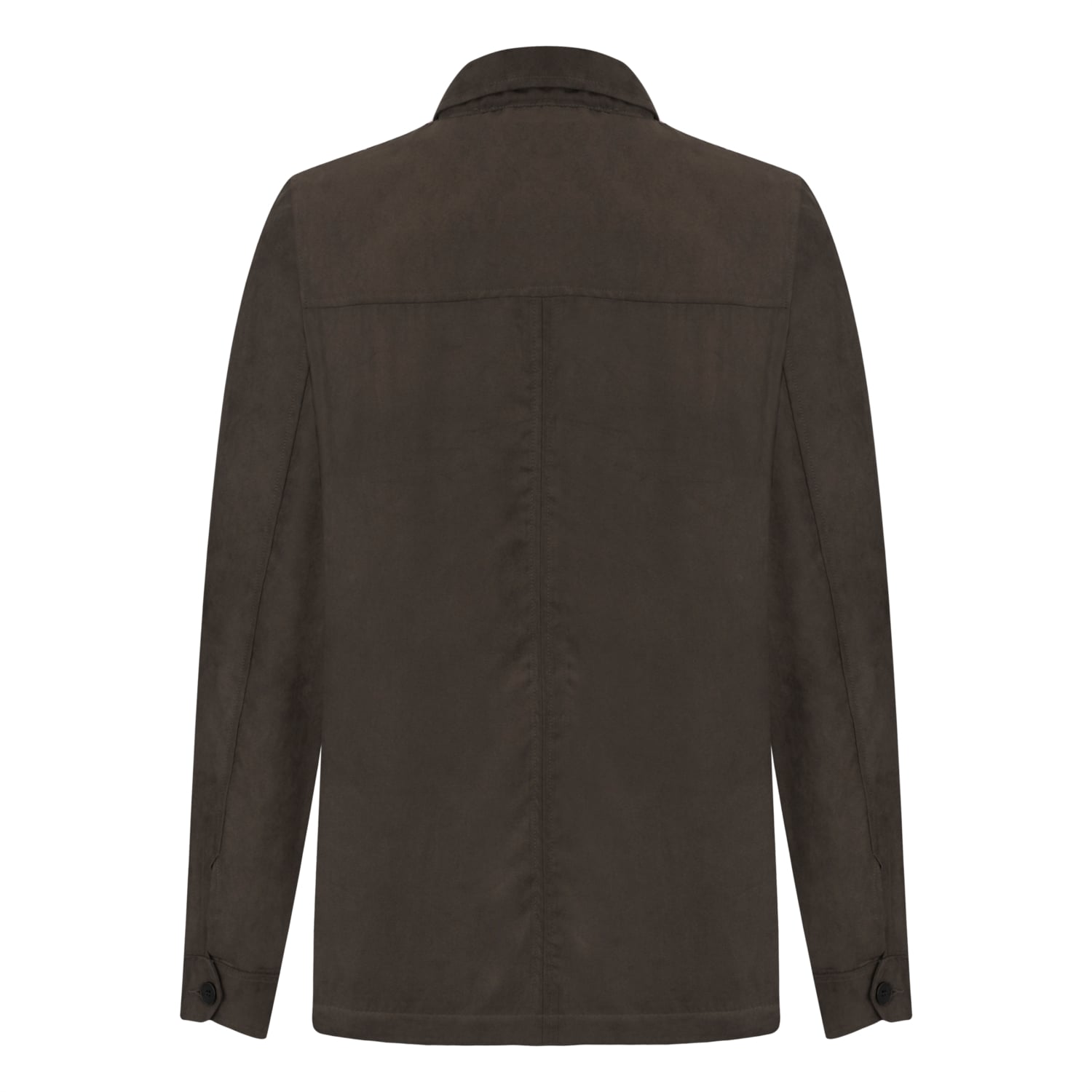 NUBUK GÖRÜNÜMLÜ DÜĞMELİ CEKET