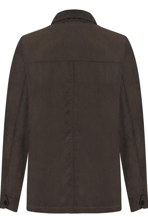  NUBUK GÖRÜNÜMLÜ DÜĞMELİ CEKET