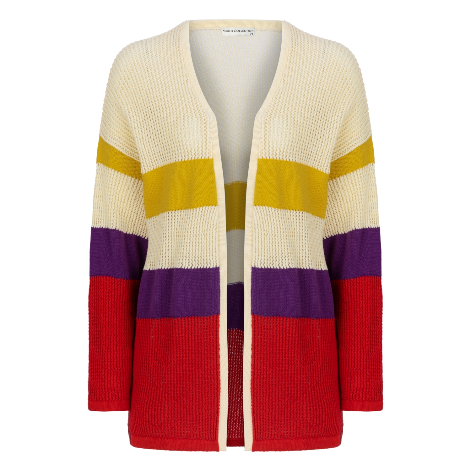 RENKLİ ÇİZGİ DETAYLI TRİKO HIRKA