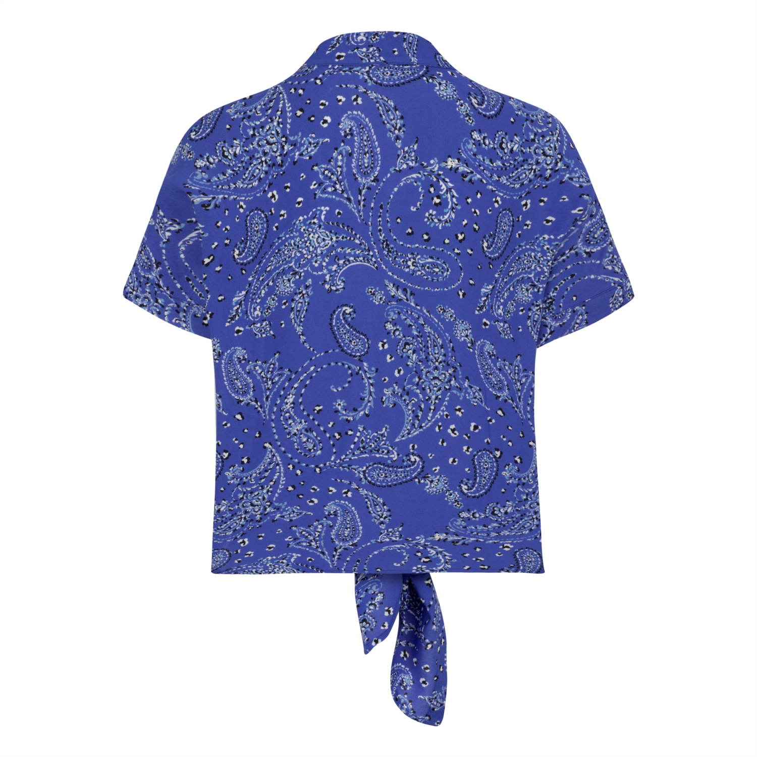 BELDEN BAĞLAMALI ETNİK VİSKOZ GÖMLEK